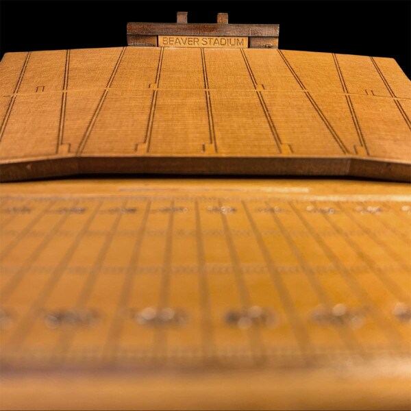 Penn State Beaver Stadium wood replica 3D close up view 4